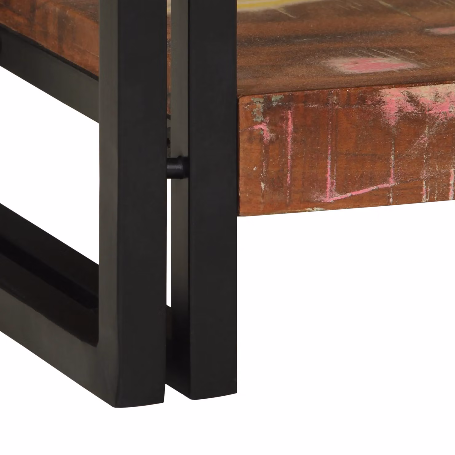 Berkfield Home Multicolour Reclaimed Solid Wood Console Table W/D/H: 120 x 33 x 75 cm – 6