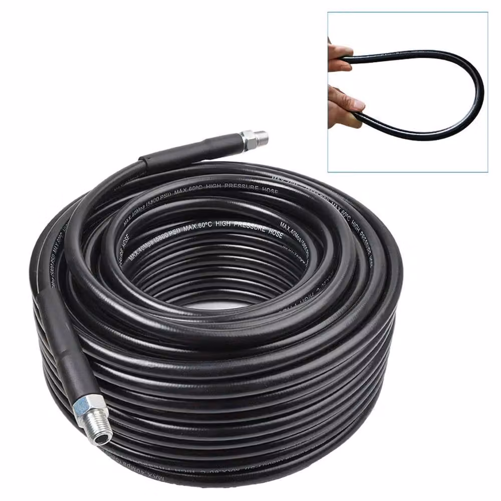 NESTLUNE 30m Replacement High Pressure Washer Hose Pipe in Black – 4
