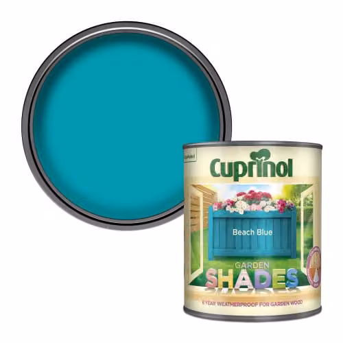 Cuprinol Garden Shades Weatherproof Opaque Matt Woodcare, Blue, 1 l – 1