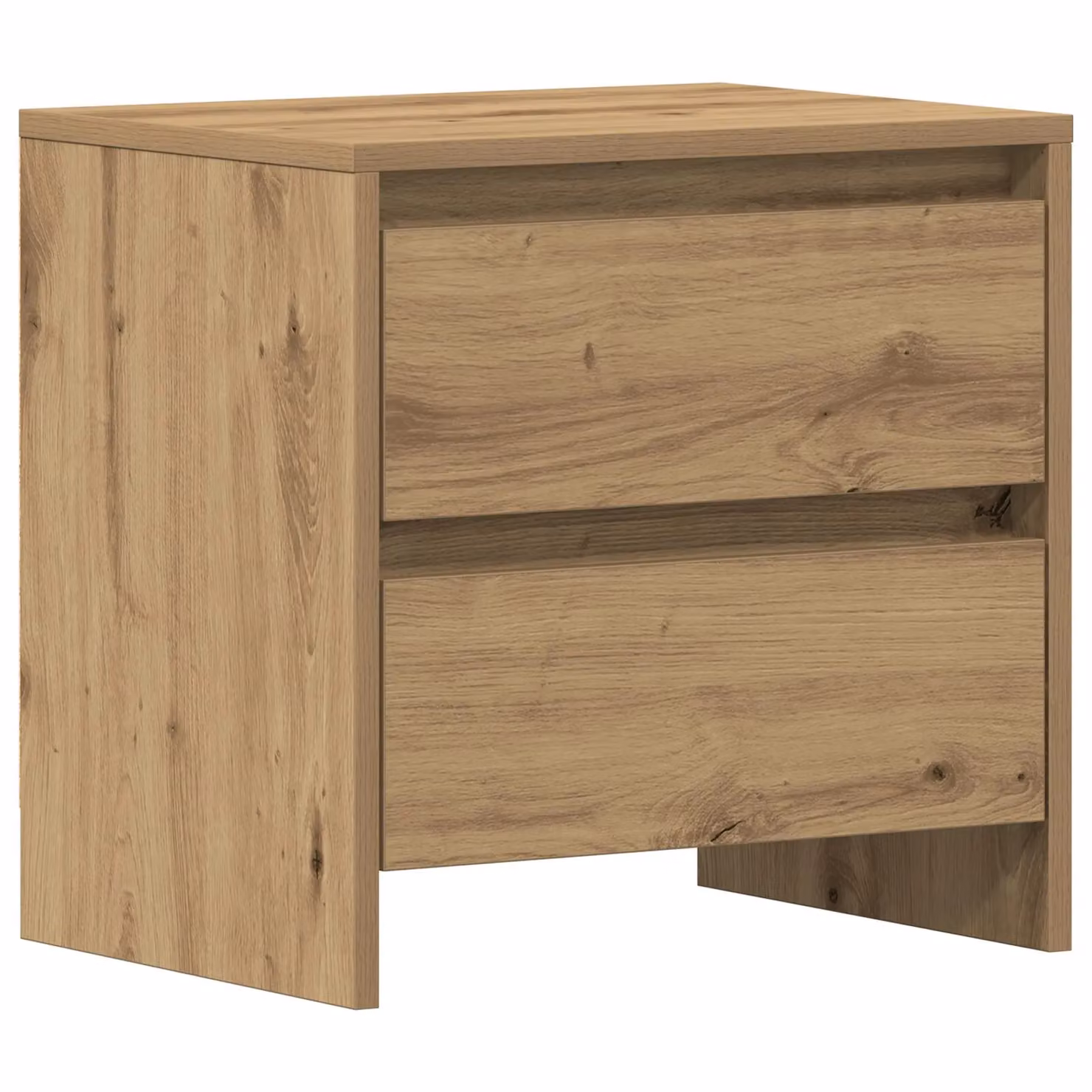 Berkfield Home Artisan Oak Bedside Cabinet in Brown, W/D/H: 45 x 34 x 44.5 cm – 2