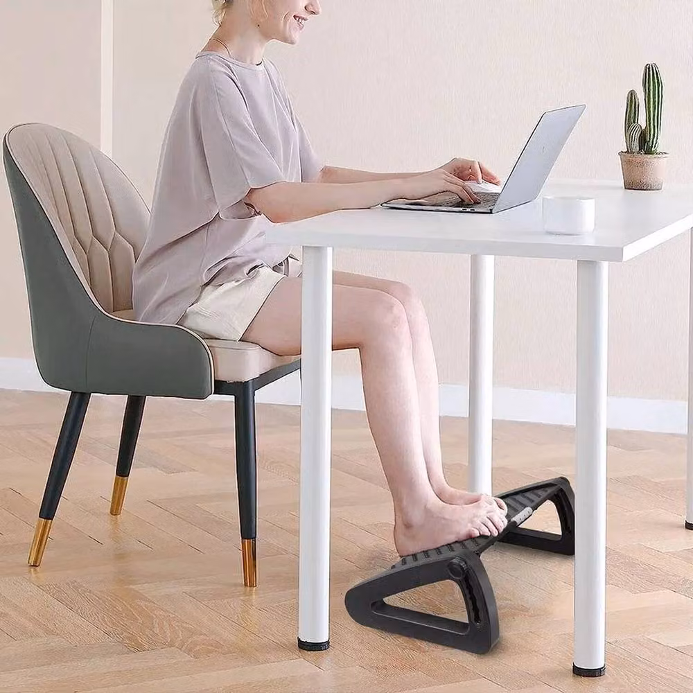 PAWNORA Adjustable Under Desk Foot Rest in Black – 5