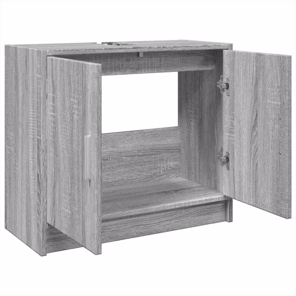 Berkfield Home Grey Sonoma Sink Cabinet W/D/H: 63 x 29 x 55 cm – 3
