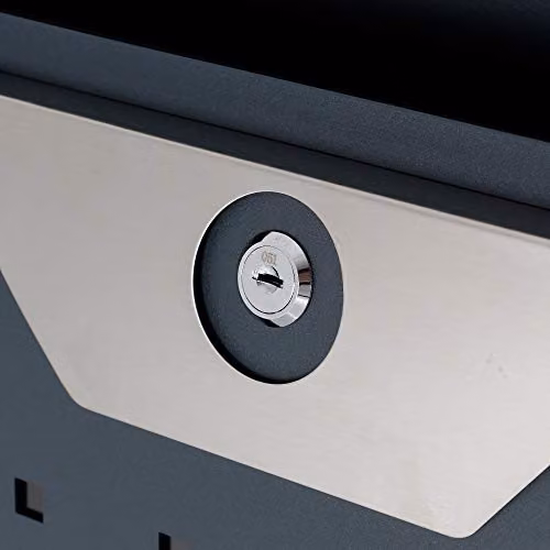 Phoenix Safe Company Wall Mounted Zinc Letterbox in Grey, W/D/H: 45.0 x 40.0 x 35.0 cm – 3