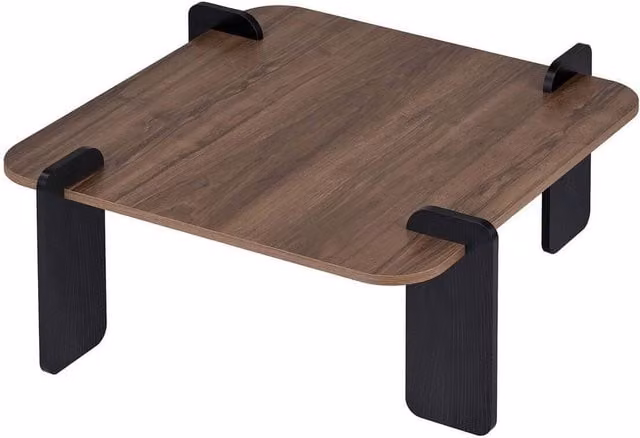 CALICOSY Square Coffee Table in Brown, W/D/H: 90 x 90 x 35 cm – 1