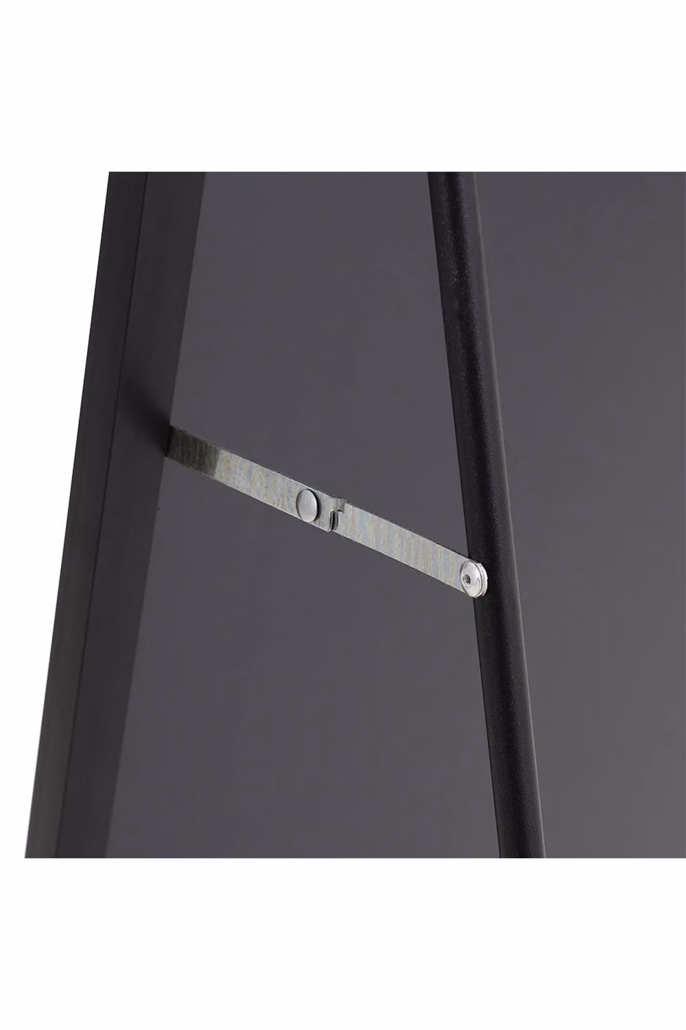 ExtraStar Rectangular Full Length Mirror in Black with Stand or Wall Mount – 3