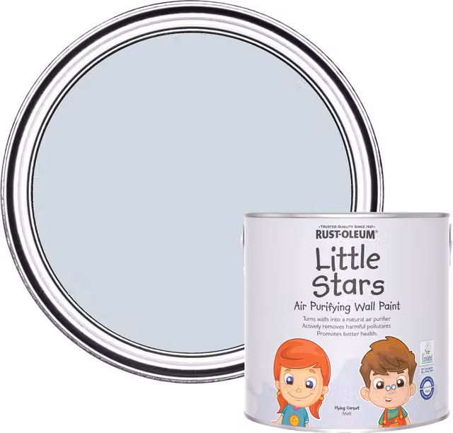Rust-Oleum Little Stars Air-Purifying Wall Paint in Flying Carpet Blue, 2.5 l