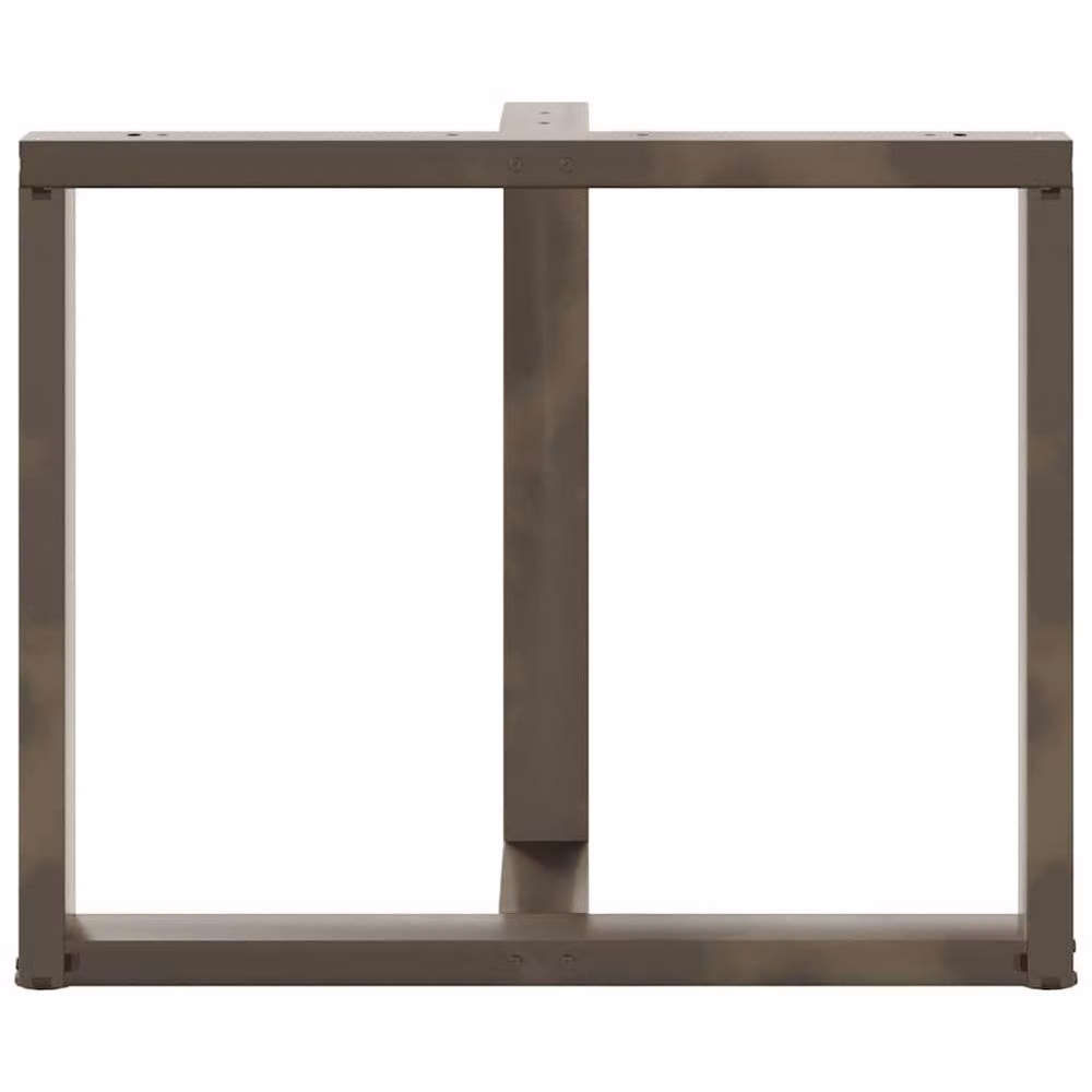 Berkfield Home Modern T-Shaped Dining Table Legs, 2 Pieces, Dark Grey Steel, W: 90 cm, D: 35 cm, H: 72 in – 4