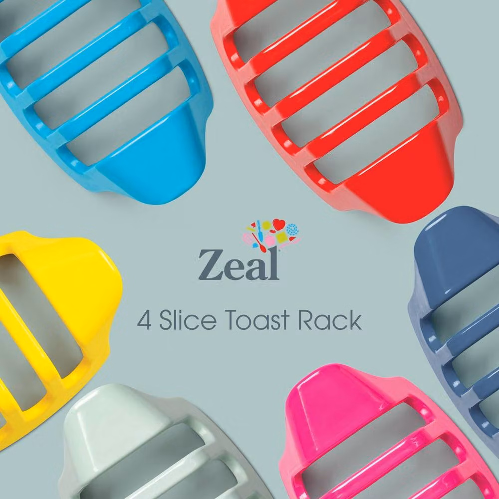 Zeal Melamine Four Slice Toast Rack in Beige – 2