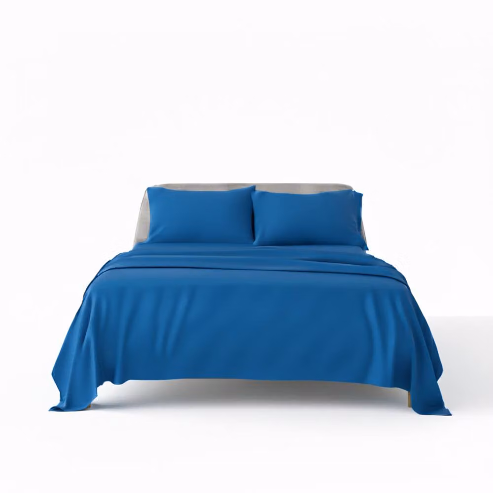 Snug City Teal Flannelette Cotton Duvet Cover and Pillowcase Set, Single (90 x 200 cm) – 2