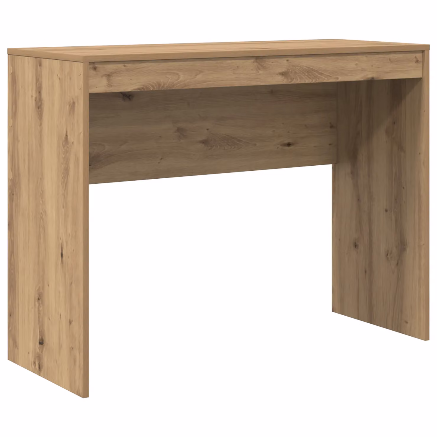 Berkfield Home Artisan Oak Writing Desk in Brown, W/D/H: 100 x 40 x 76 cm – 2