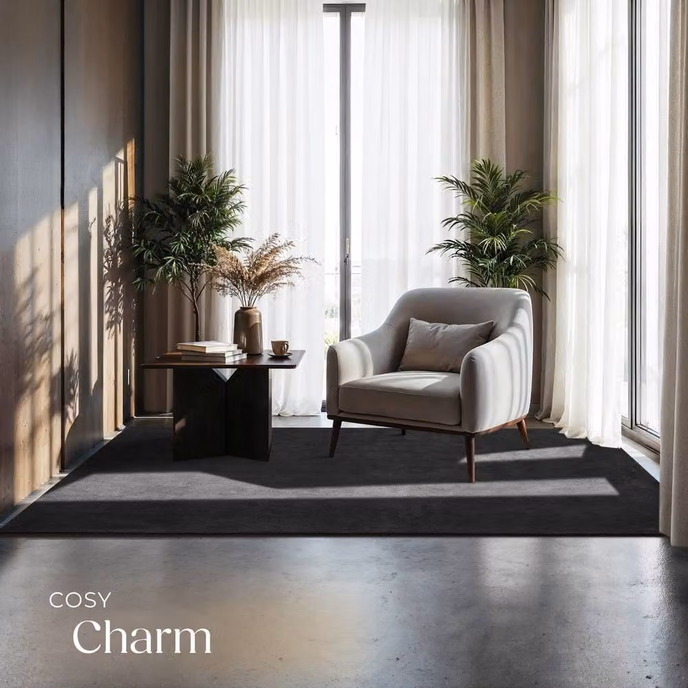 tectake Rug Zonelle, Anthracite Grey, W/D: 120 x 170 cm – 3