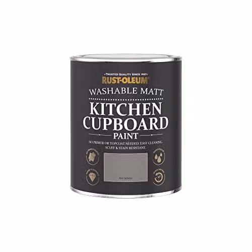 Rust-Oleum Grey Kitchen Cupboard Paint in Matt Finish, 0.75 l – 2