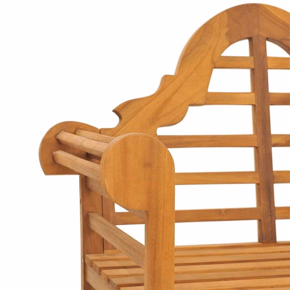 Berkfield Home Beautiful Garden Chairs, Set of 2, Brown Lacquered Solid Teak Wood, H 94 x W 62 x D 91 cm – 2