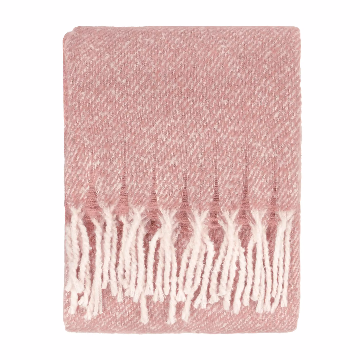 Wylder Nature Isla Woven Throw with Fringes in Pink, W/D/H: 130 x 180 cm – 2