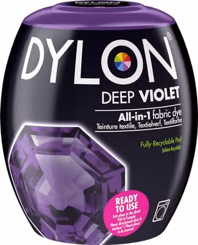 Dylon Fabric Dye Pods for Clothes and Soft Furnishings, Purple, 350g – 1