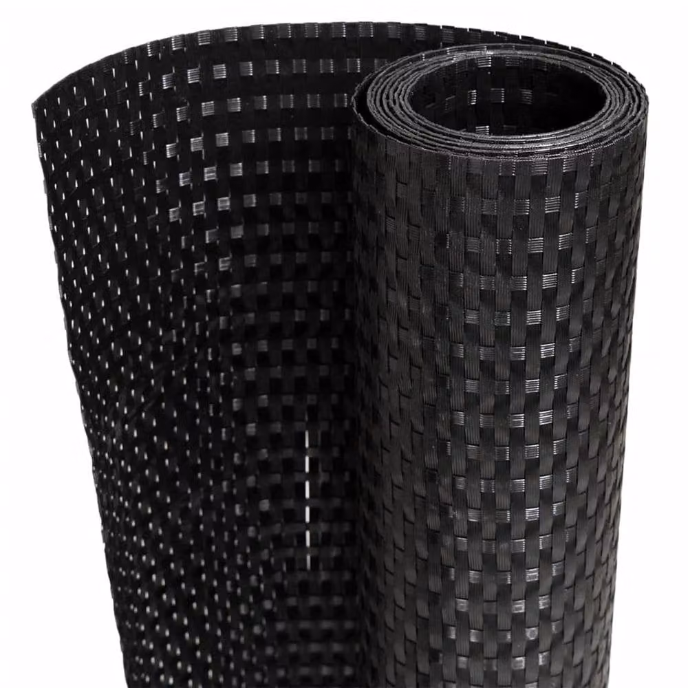 Berkfield Home Black Poly Rattan Balcony Screen, W: 400 cm, H: 90 cm – 2