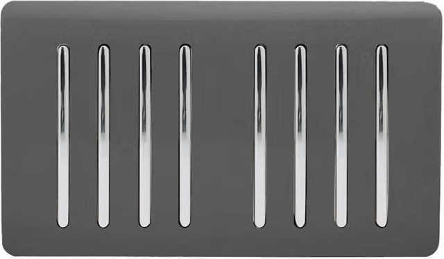 Trendi Flush Mains Switch in Grey