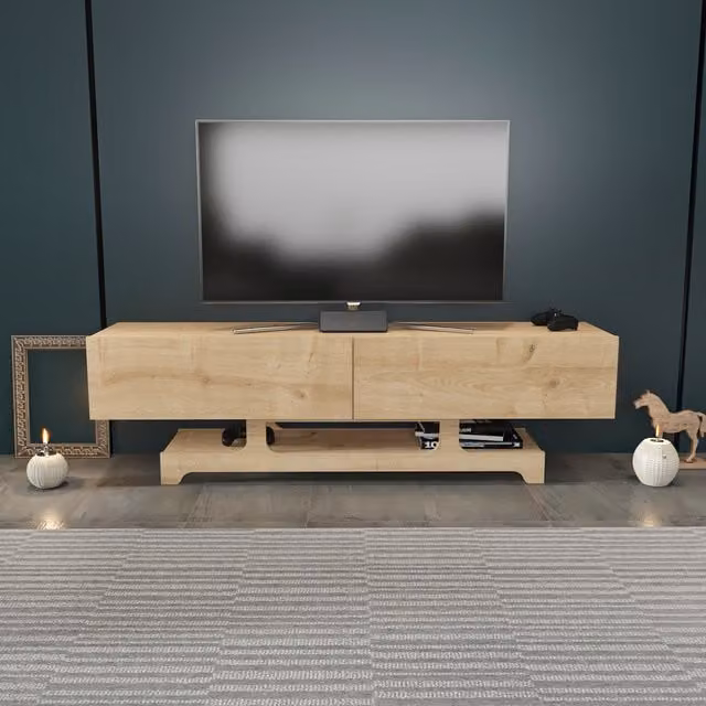 Decorotika Tera TV Unit in Brown Oak Wood