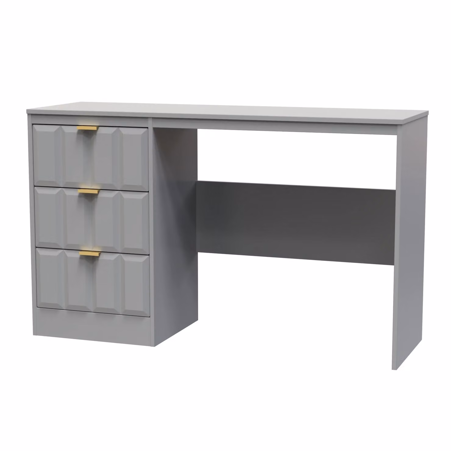 Ready Assembled 2 U Seattle 3 Drawer Desk in Grey – 2