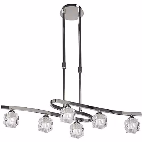 Mantra Iluminación Ice 6-Light Pendant Light in Polished Chrome – 1