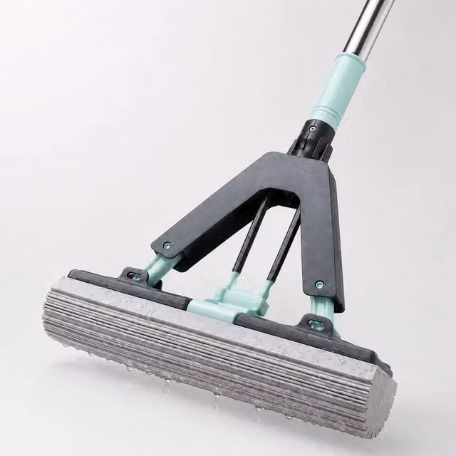 Nordara Multicolour Self-Wringing PVA Sponge Mop with Microfibre and Plastic Multi-Surface Cleaner