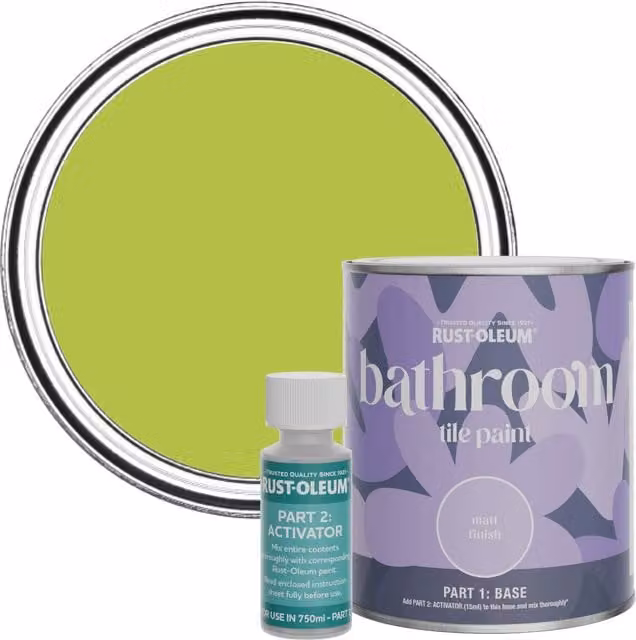 Rust-Oleum Bathroom Tile Paint in Matt Finish, Key Lime Green, 0.75 l