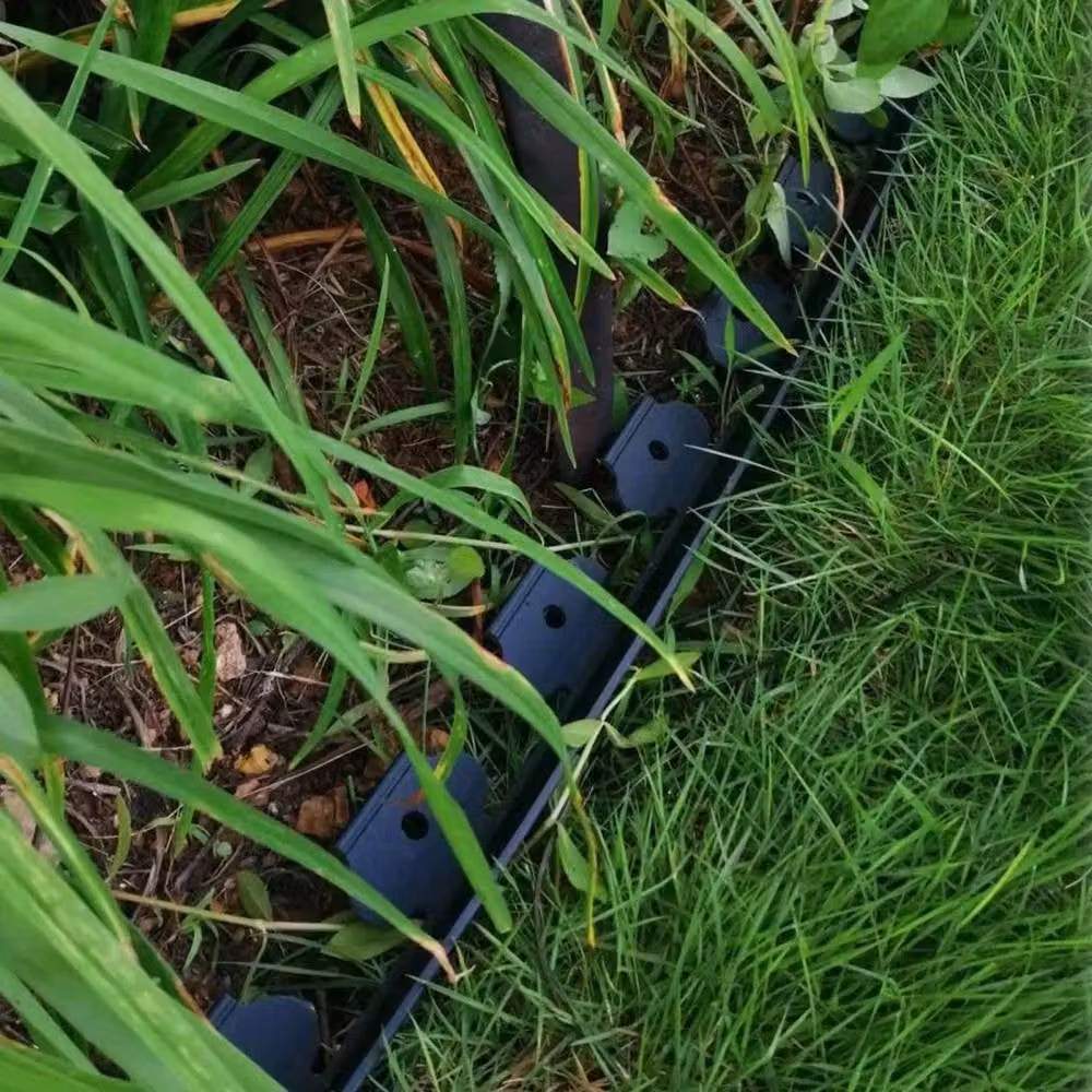 NESTLUNE L-Shape Flexible Garden Lawn Edging, Black, 10 m – 6