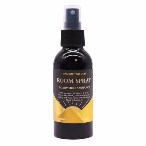 Ancient Wisdom Oudh Room Spray Agarwood Ambiance 100ml Black