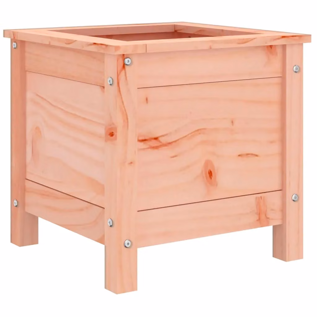 Berkfield Home Brown Solid Wood Garden Planter Tub, W/D/H: 40 x 40 x 39 cm – 2
