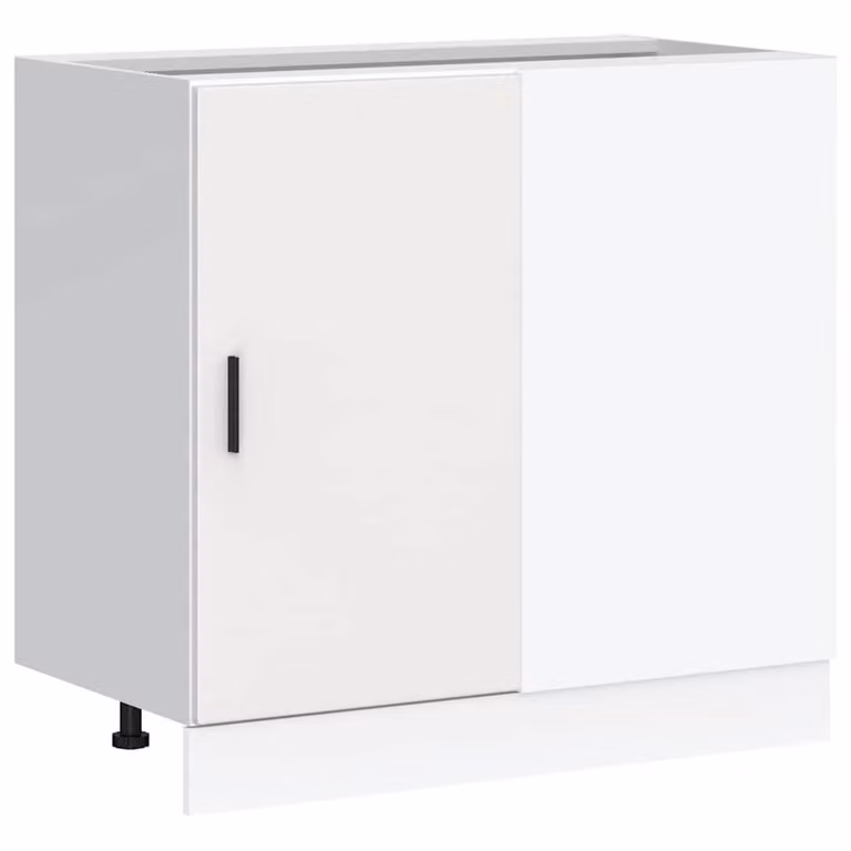 Berkfield Home White Matt MDF Freestanding Kitchen Sink Unit