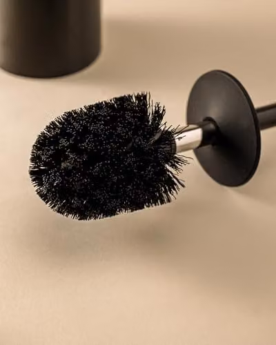 COSMIC Architect Sp Wall-Mounted Bathroom Brush and Holder in Matte Black Metal – 4