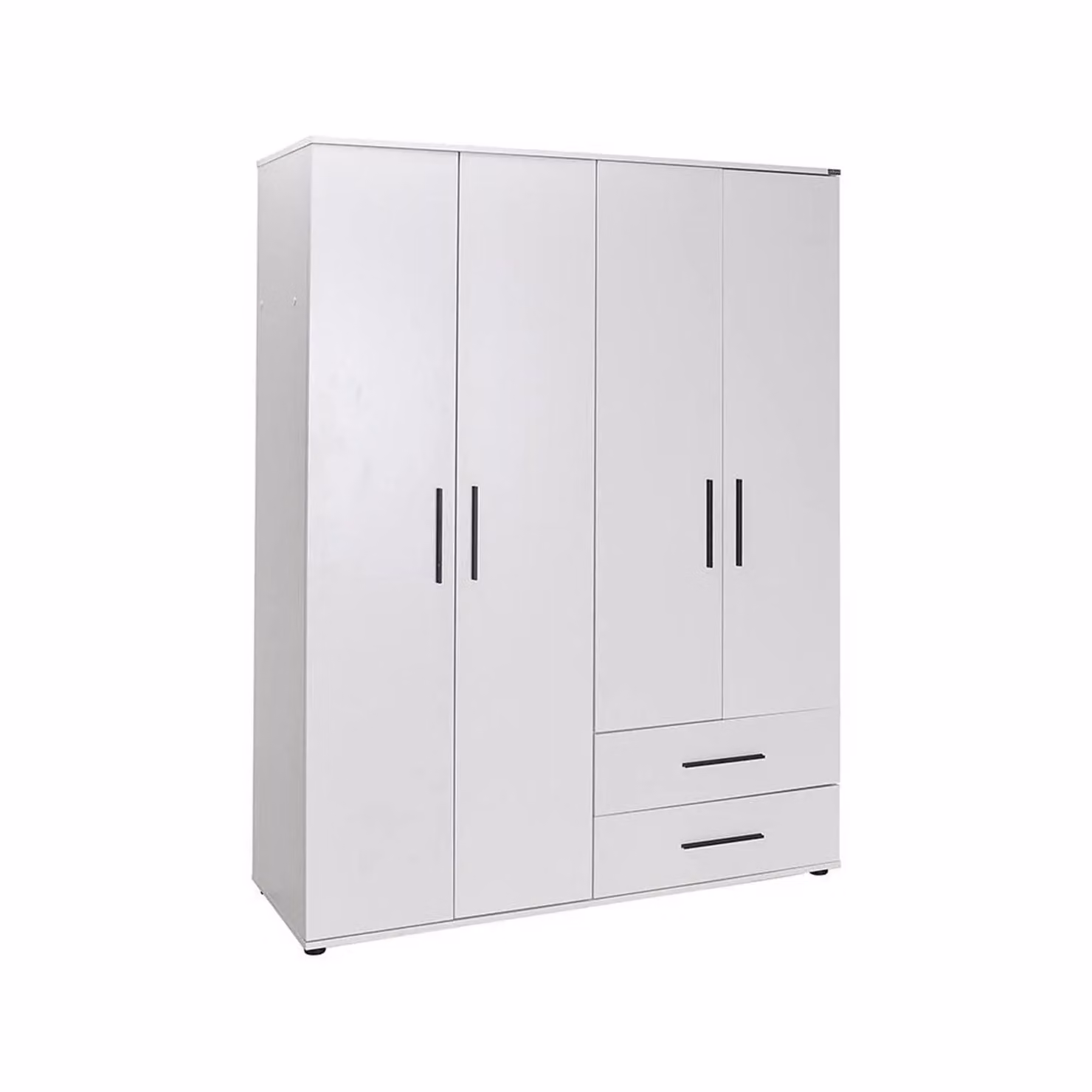 FWStyle Large 4 Door 2 Drawer Combination Wardrobe in White – 2