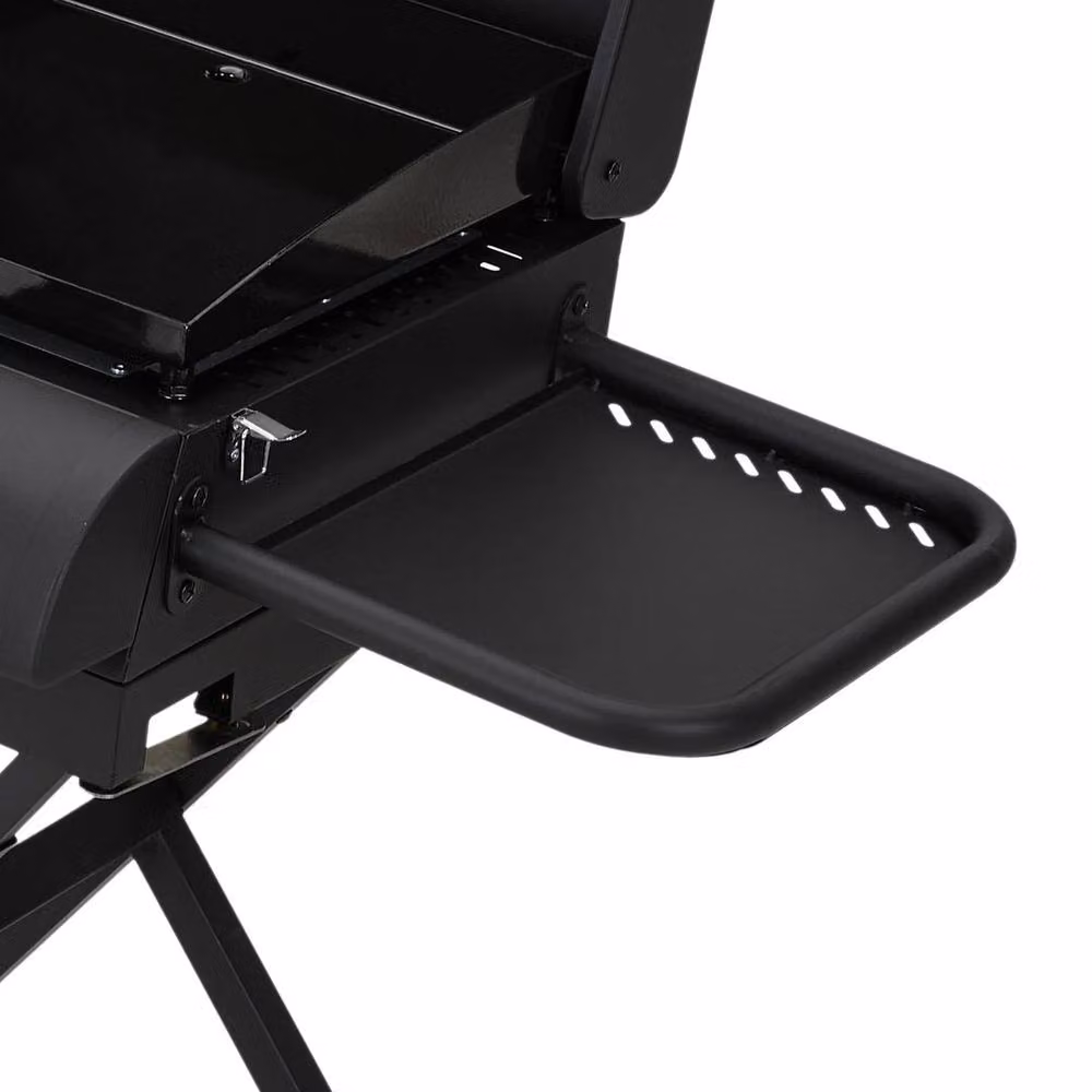 FLAVORA Foldable Freestanding Gas BBQ Grill Trolley with 2 Burners, Black, W: 100 cm, D: 60 cm, H: 122 cm – 4
