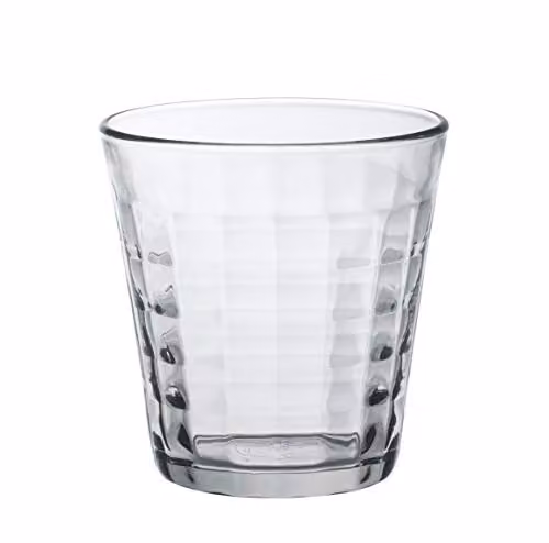 Duralex Prisme Geometric Tumbler, Transparent, 275 ml, Pack of 6