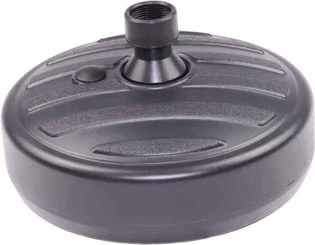 Shatchi Heavy Duty Black Plastic Water or Sand Fillable Parasol Base