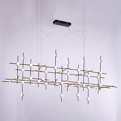Netlighting Provenza Modern Integrated LED Pendant Ceiling Light, Black, 3000K – 2