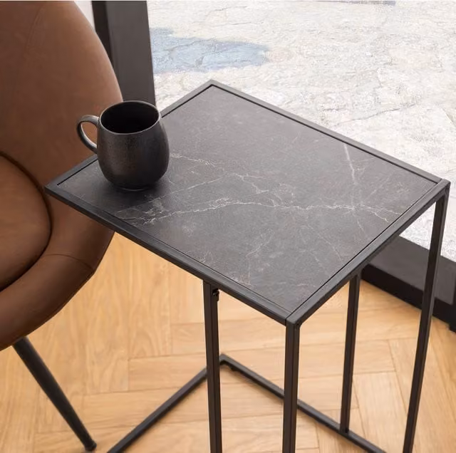 Furniture To Go Infinity Side Table in Matt Black