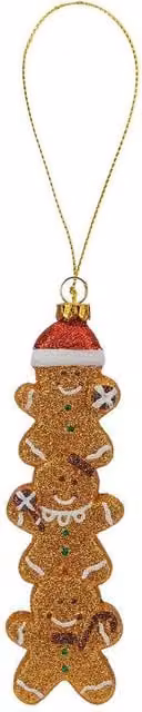 VFM e-Store Christmas Gingerbread Man Hanging Decoration, Brown, H 18 cm x W 5 cm – 1