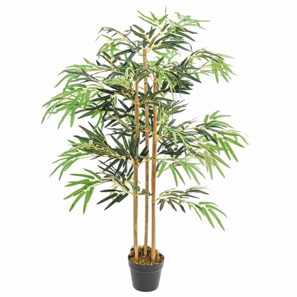Berkfield Home Realistic Artificial Bamboo Tree, Green, Height: 120 cm – 2