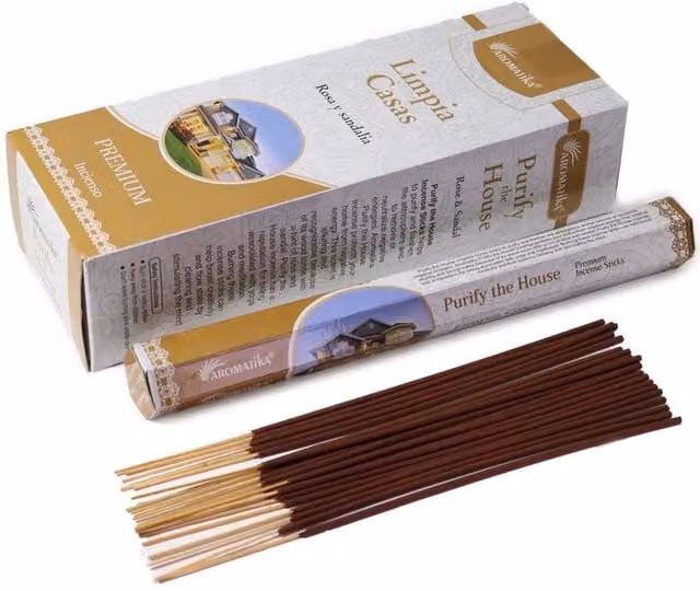 KDMD Aromatika Charcoal-Free Hexagonal Incense Sticks in Brown