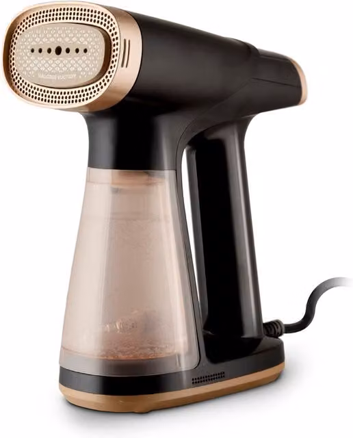 Tower 2 in 1 Vacuum Garment Steamer with Ceramic Non-Stick Plate, Black