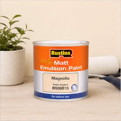Rustins Matt Water Based Dispersion Emulsion Paint, Beige, 250ml – 3