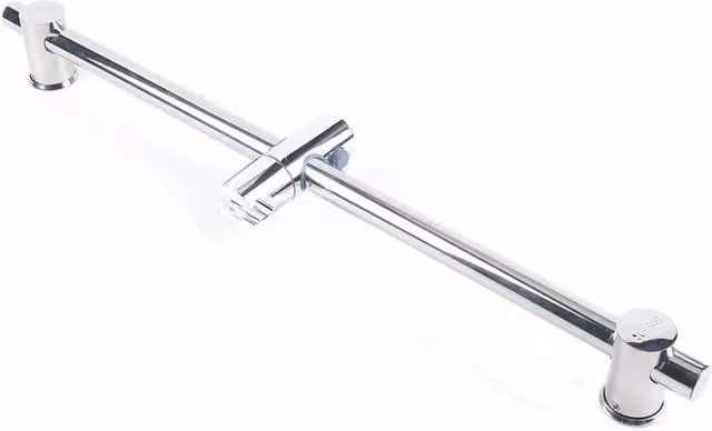 Kelvenix Shower Riser Slider Rail Bar Set in Silver Chrome