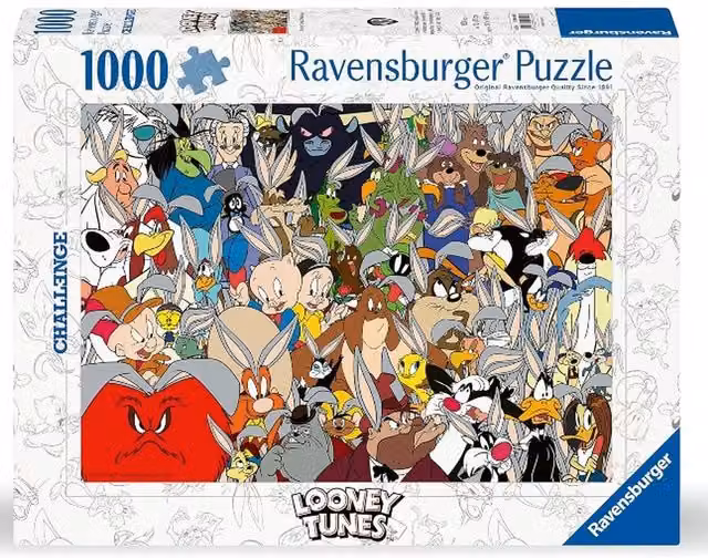 Ravensburger Looney Tunes 1000 Piece Character Jigsaw Puzzle, Multicolour
