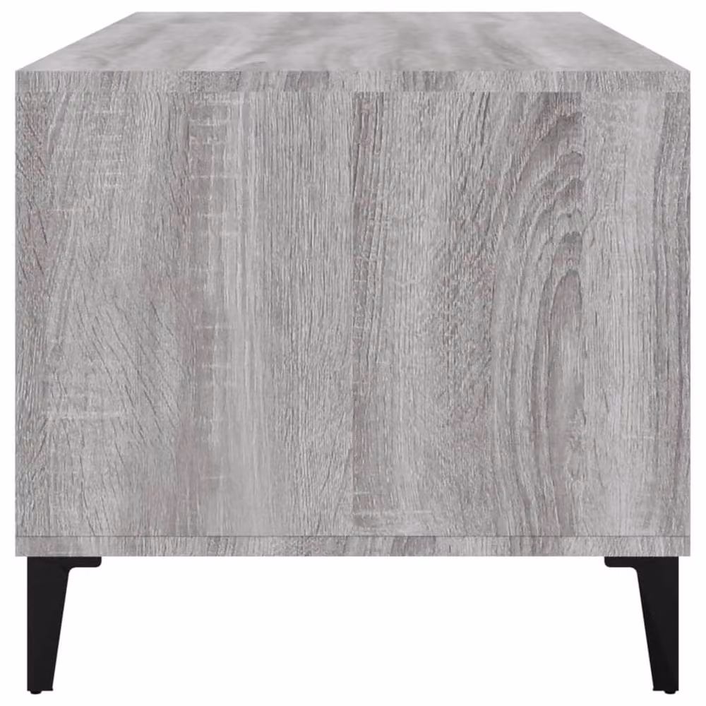 Berkfield Home Elegant Modern Rectangular Coffee Table in Grey Sonoma, W/D/H: 90 x 49 x 45 cm – 3
