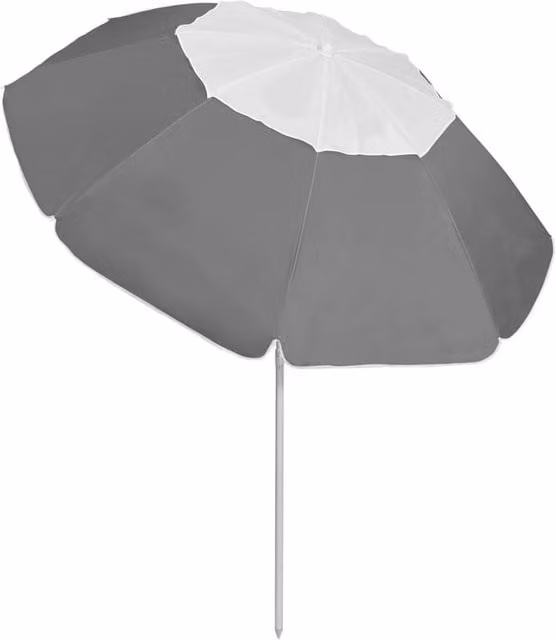 Berkfield Home Elegant Beach Umbrella in Anthracite Grey – 1