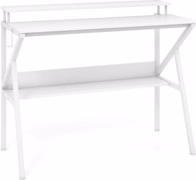 KORVIXA Modern Space Saving Computer Desk in White – 1
