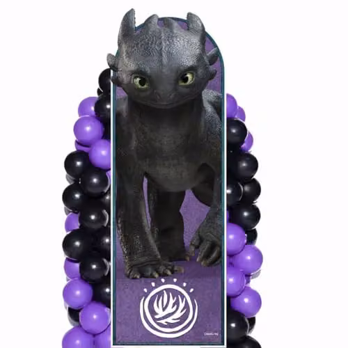 Star Cutouts Toothless Sailboard How to Train Your Dragon Live Action Cardboard Cutout, Black, Height: 186 cm – 1