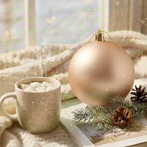SHATCHI Gold Matt Finish Shatterproof Round Christmas Bauble, Diameter: 25 cm – 2