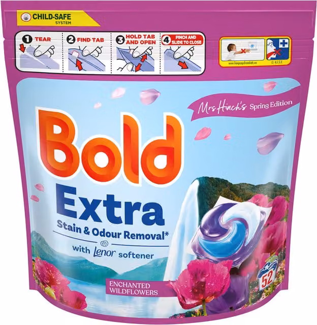 Bold Extra Enchanted Wildflower Laundry Pods Multicolour